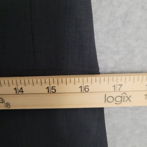 Ann Taylor Womens Tropical Wool Belted Notched Collar Dress Size 10 Charcoal NWT - Picture 10 of 12